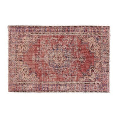 1960s Vintage Distressed Turkish Rug 5'12'' X 9'1''