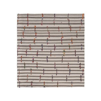 Vintage Oversized Turkish Hemp Kilim Rug With Tulu Details