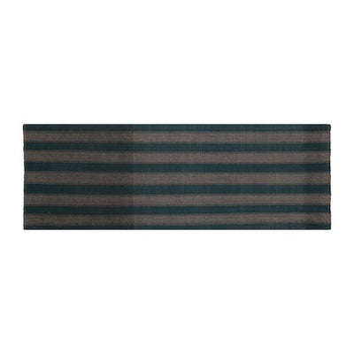 Vintage Striped Hemp Turkish Kilim Runner - Designer Organic Kilim3'4'' X 8'11''