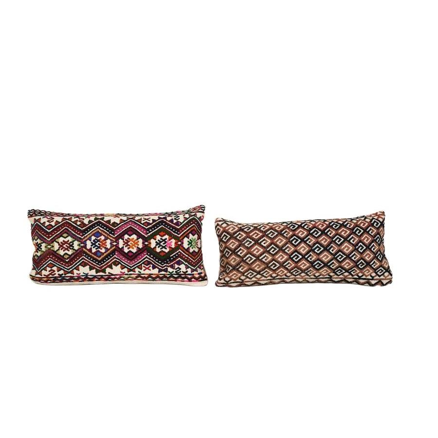 Kilim Pillow Cover Set of 2 | 10'' x 24''