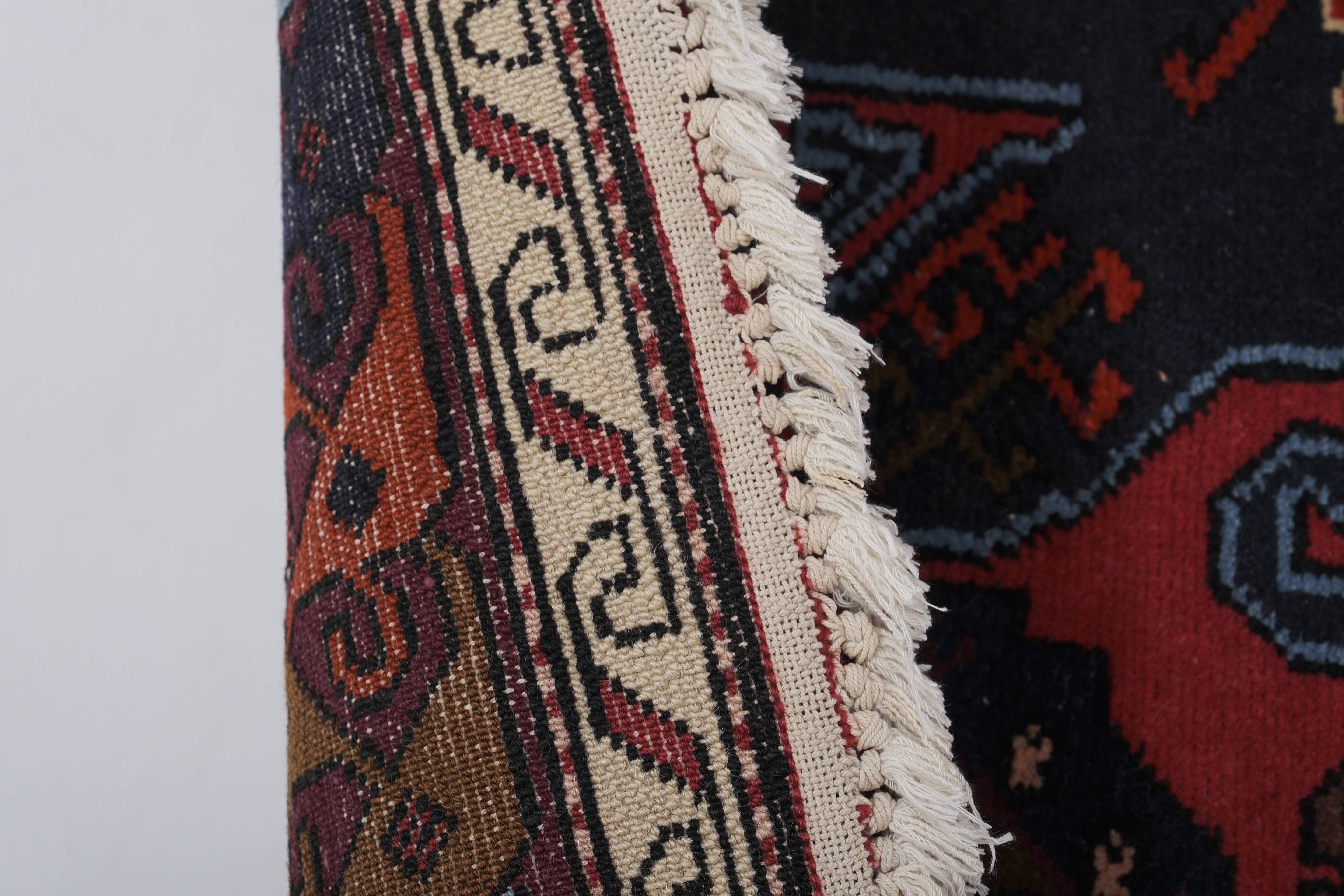 Vintage Caucasian Rug 4'3'' x 5'7''