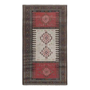 Vintage Turkish Soumac Kilim Rug 3'6'' x 6'1''