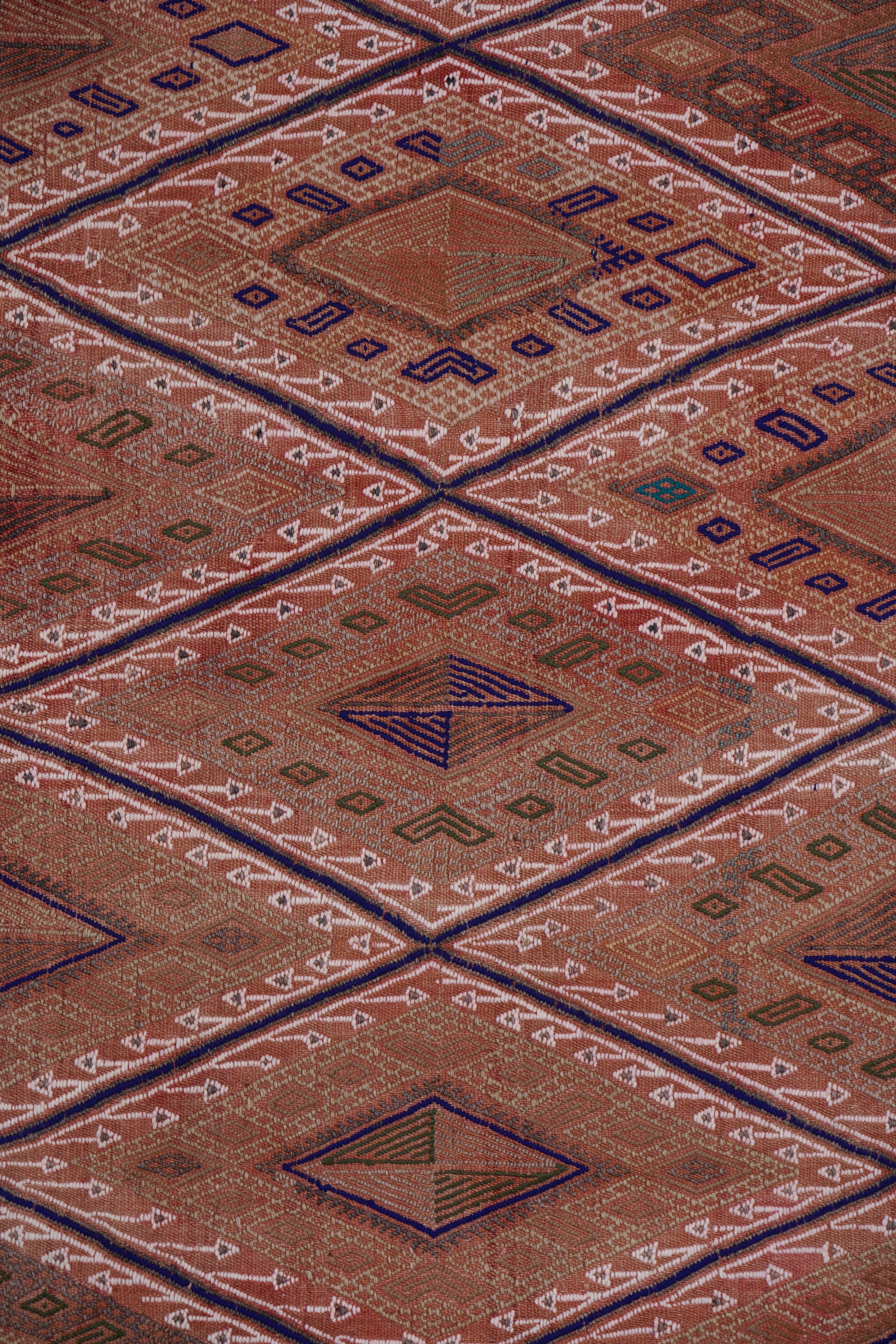 Vintage Turkish Kilim Rug 5'5'' x 7'8''
