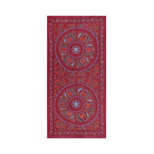 Silk Suzani Wall Hanging & Bedspread | 3'1'' x 6'2''