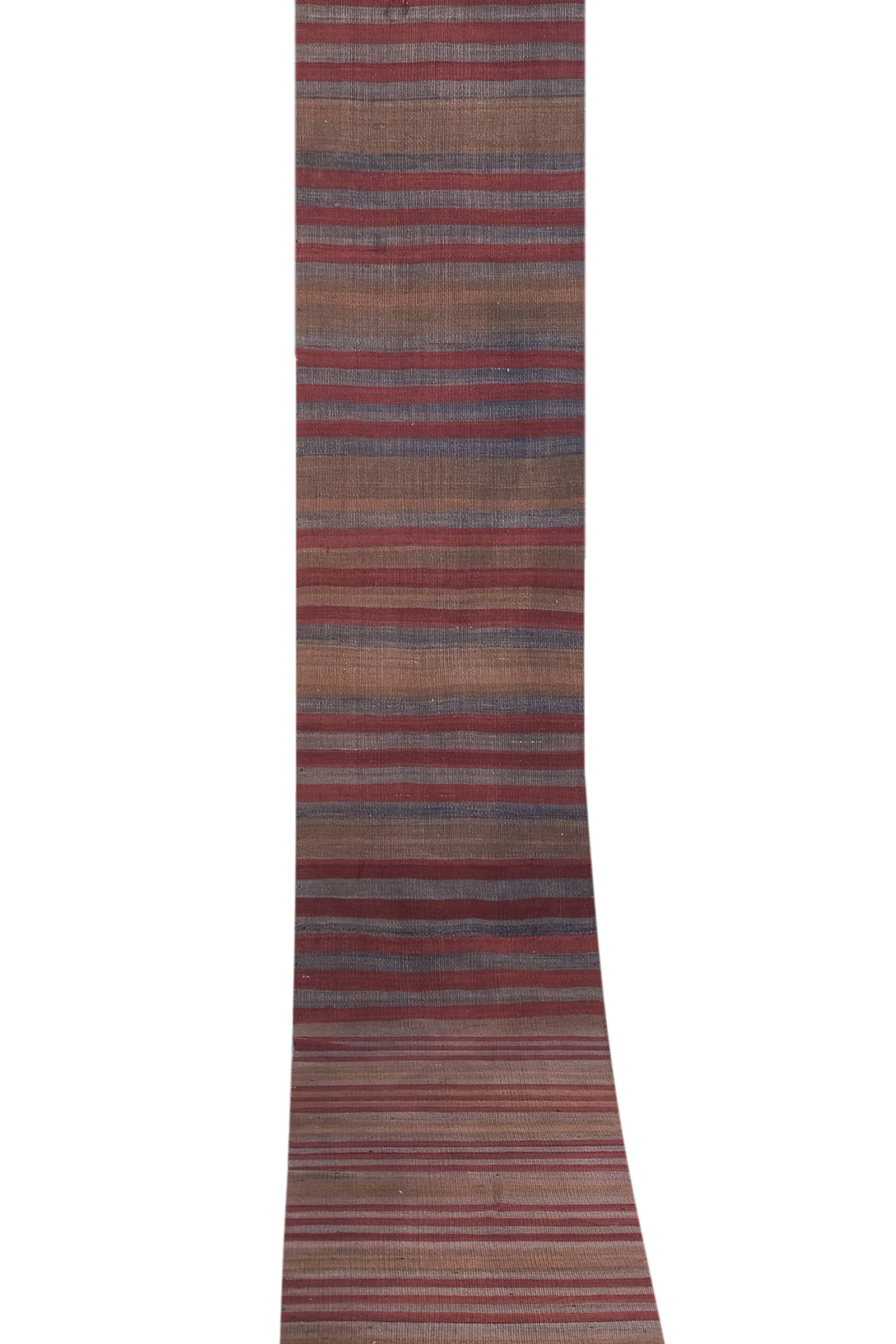 Vintage Turkish Kilim Runner 2'1'' x 18'4''