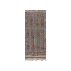 Vintage Turkish Kilim Rug 5'1'' x 11'9''