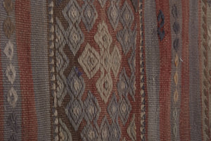 Vintage Turkish Kilim Runner 2'6'' x 10'8''