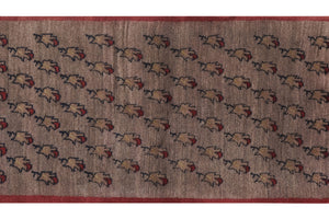 Vintage Turkish Tulu Rug 3'7'' x 6'11''