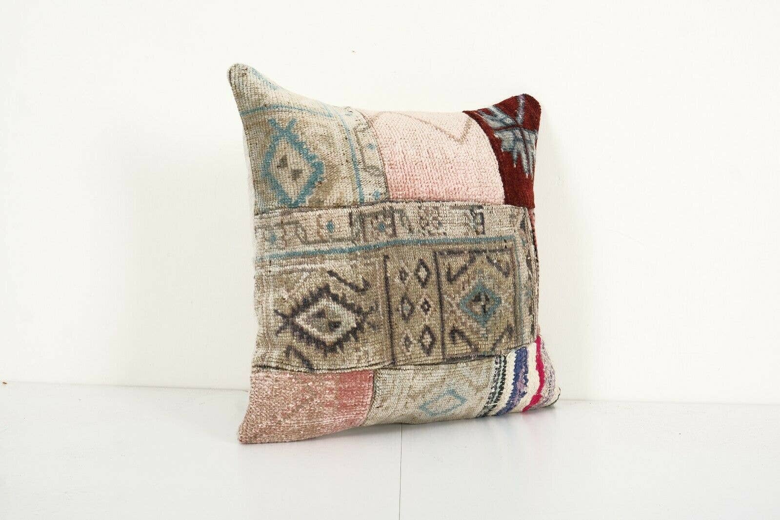 Kilim Patchwork Pillow Cover | 18'' x 19''