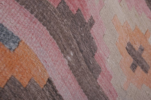 Vintage Turkish Kilim Runner 2'6'' x 21'8''