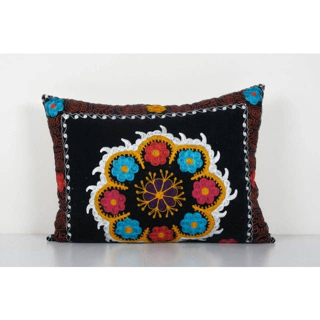 Silk Ikat Velvet Pillow Cover | 18'' x 25''