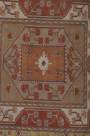 Vintage Milas Oushak Rug 6'2'' x 6'6''