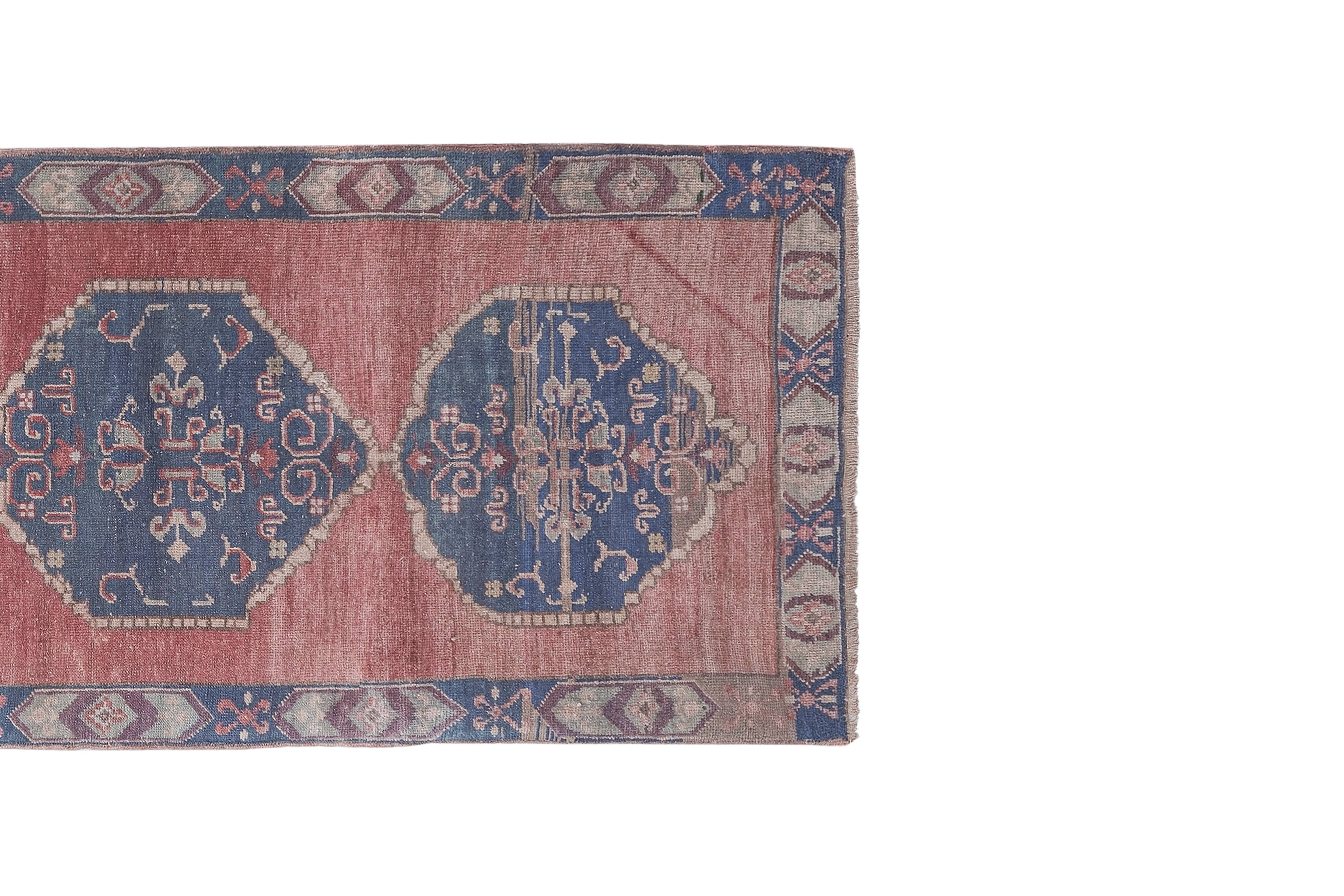 Vintage Turkish Runner Rug 3'3'' x 8'6''