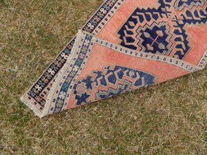 Vintage Oushak Rug 18'' x 39''
