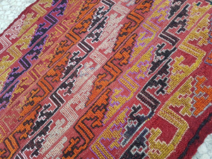 Vintage Kilim Yastik Rug 20'' x 34''