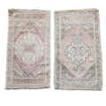 Vintage Turkish Yastik Rugs Set of 2 | 21'' x 38''