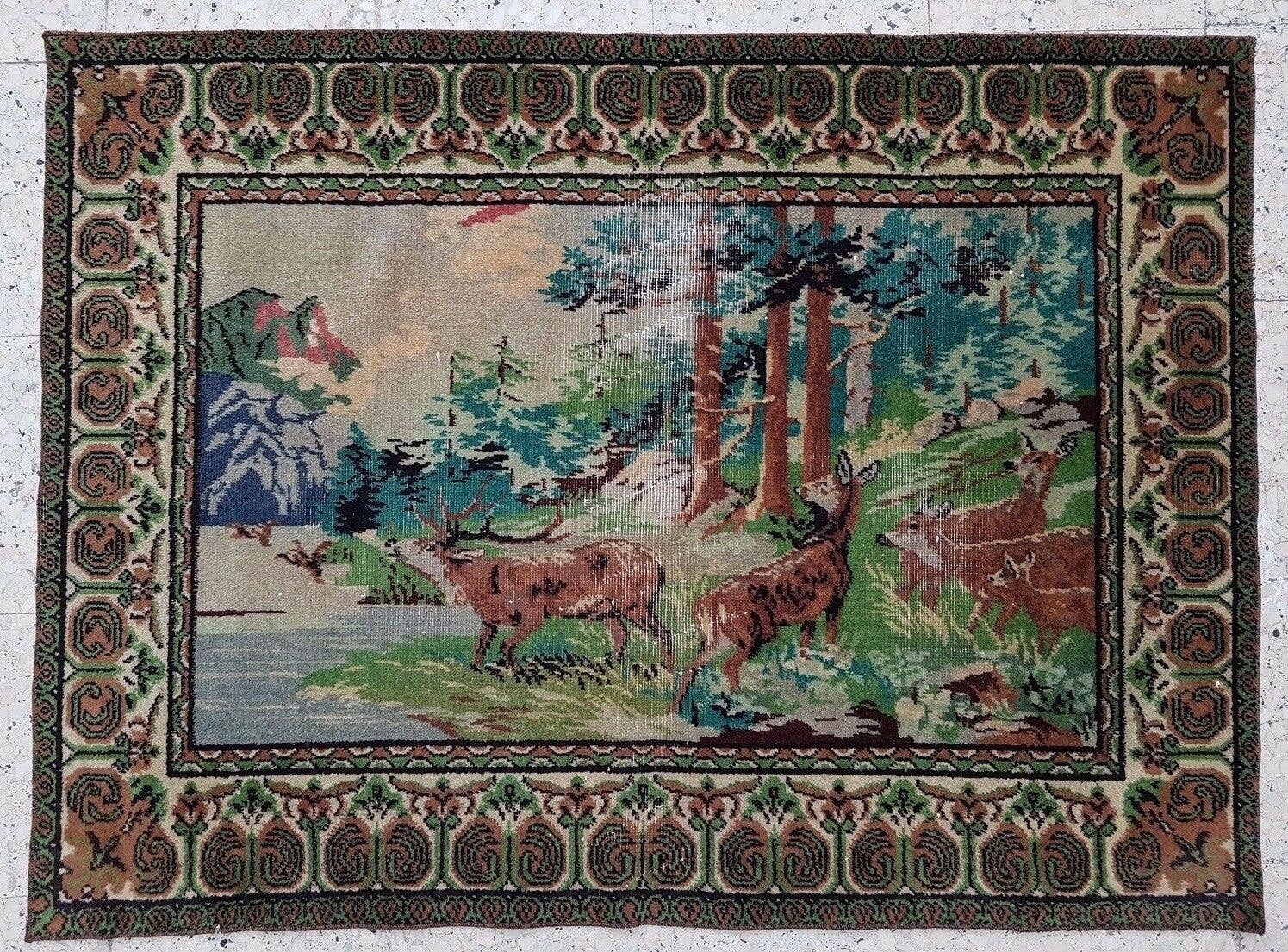 Vintage Turkish Rug 38'' x 52''