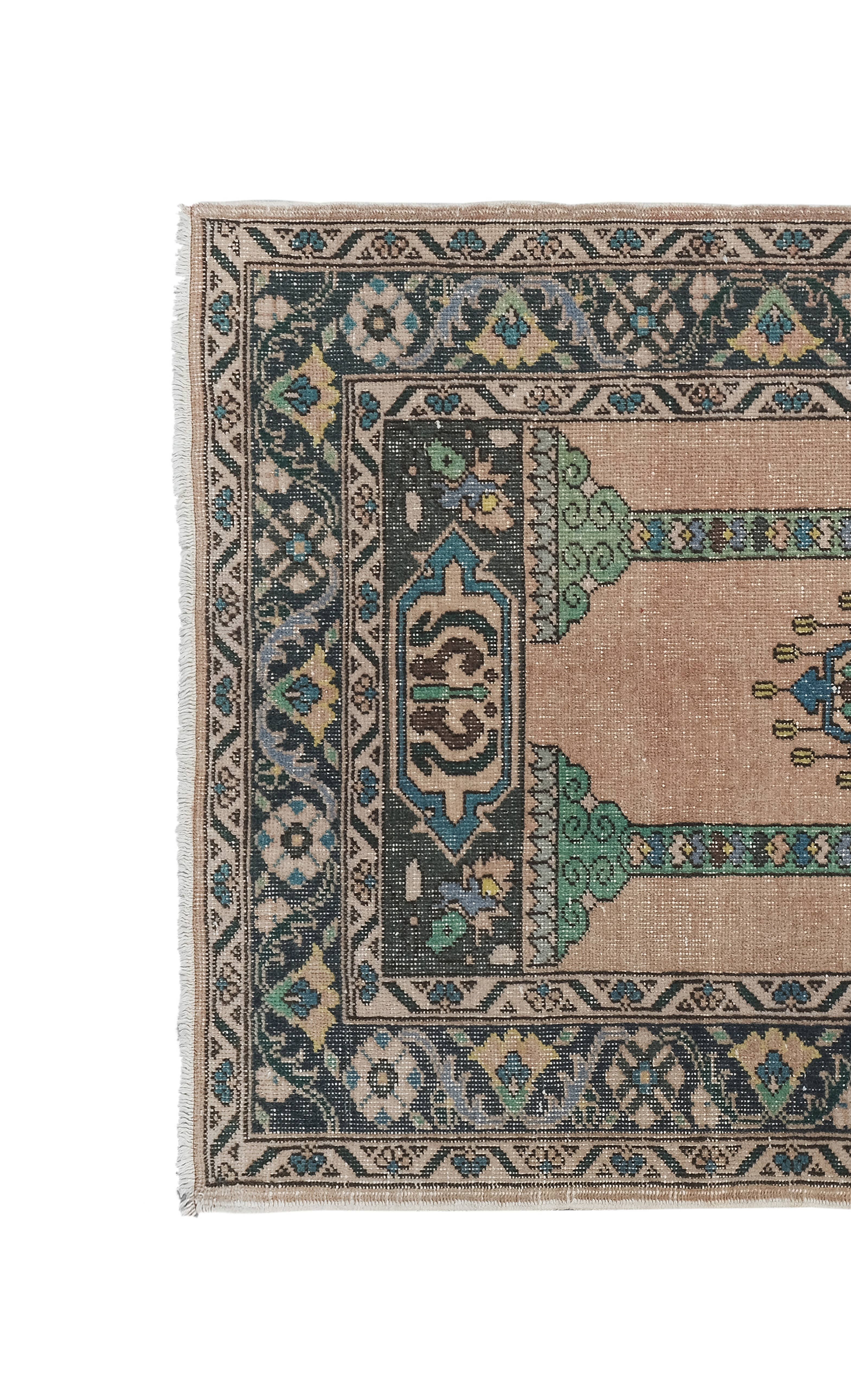Vintage Turkish Anatolian Rug 3'8'' x 5'11''