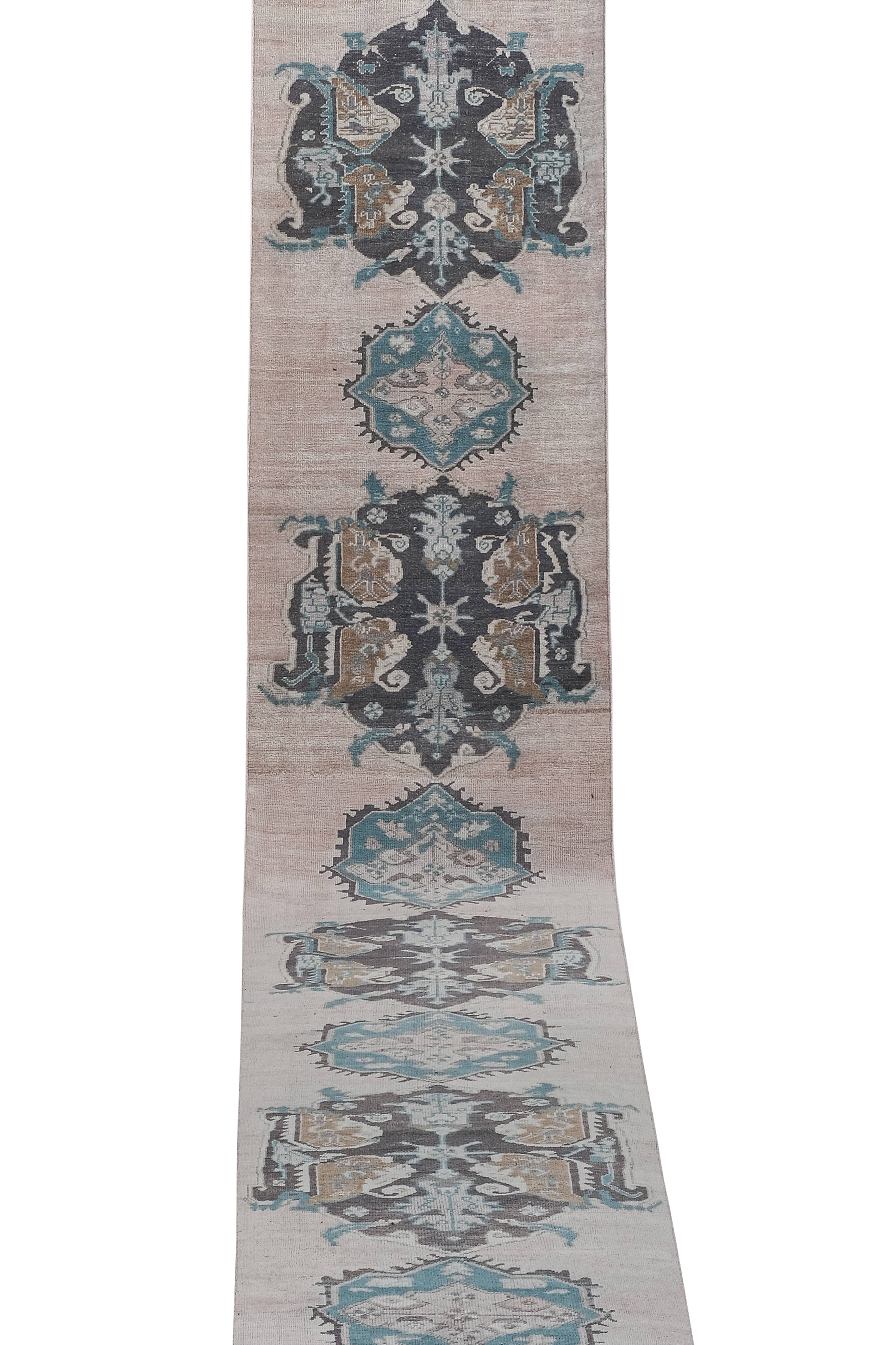 Vintage Turkish Runner Rug 3'1'' x 20'2''