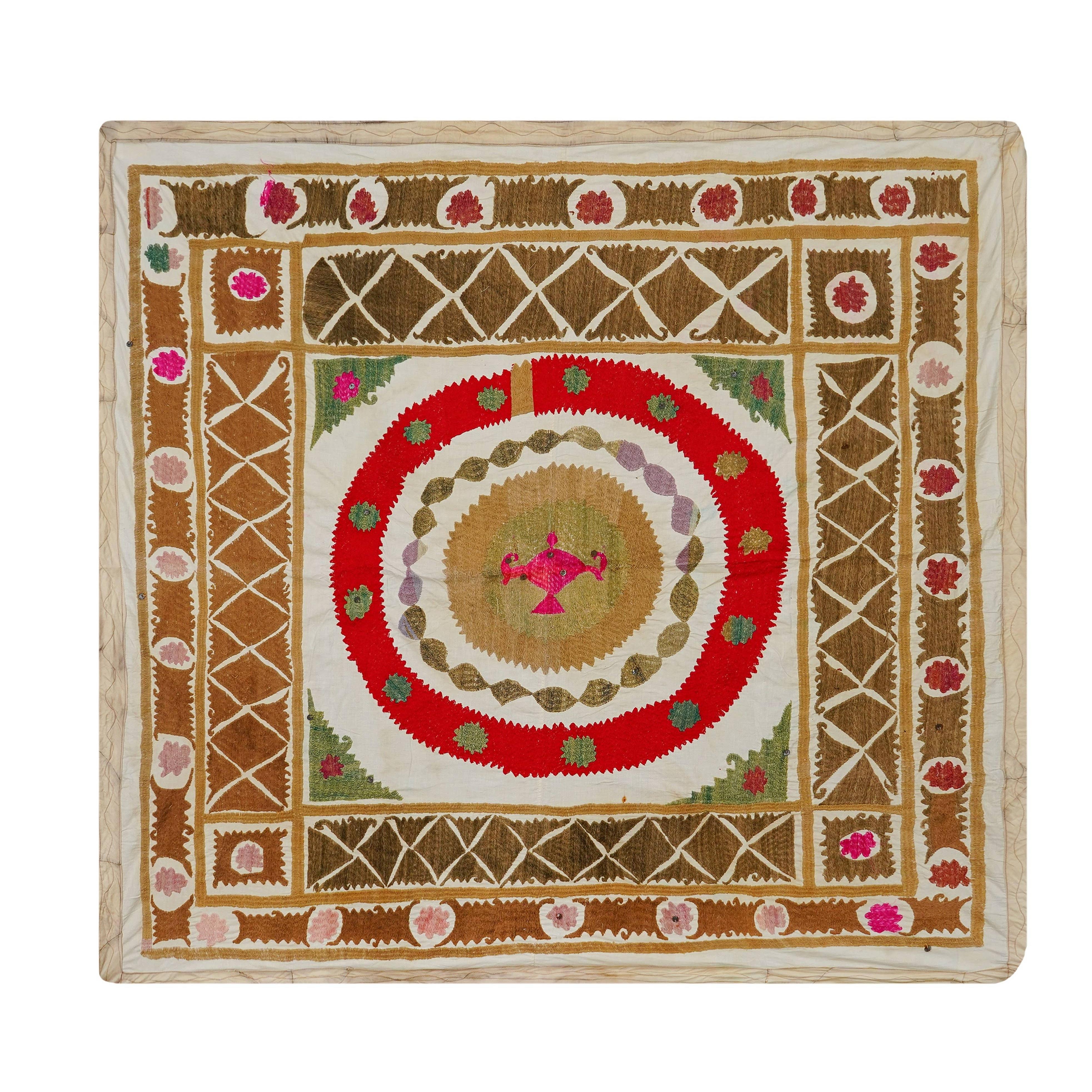 Suzani Wall Hanging & Tablecloth | 49'' x 52''