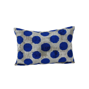 Silk Ikat Velvet Pillow Cover Set of 2 | 16'' x 24''