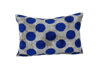 Silk Ikat Velvet Pillow Cover Set of 2 | 16'' x 24''