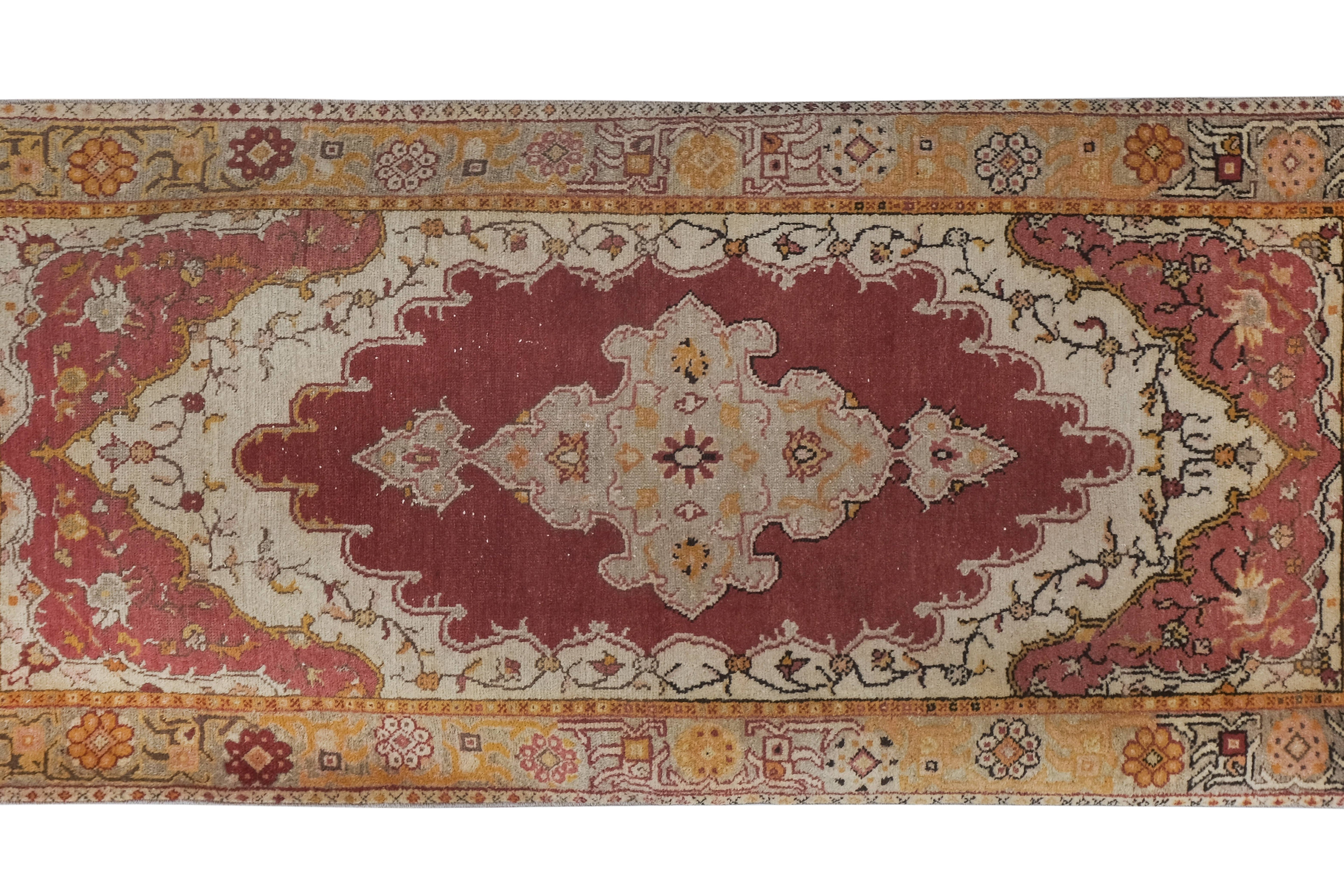 Vintage Oushak Rug 3'5'' x 7'9''