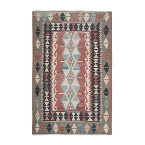 Vintage Turkish Anatolian Kilim Rug 4'8'' x 7'3''