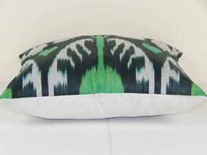 Silk Ikat Velvet Pillow Cover | 14'' x 14''