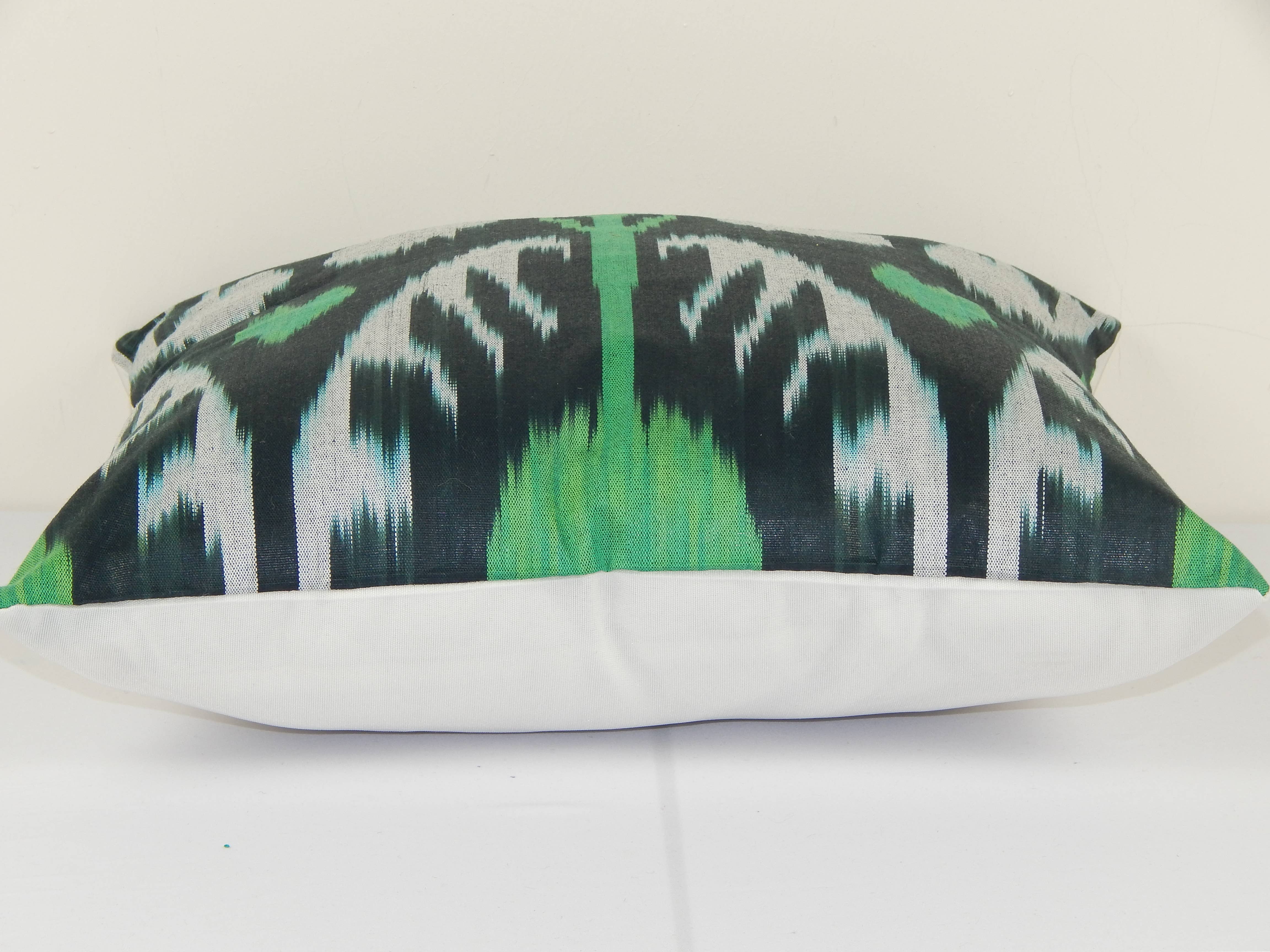 Silk Ikat Velvet Pillow Cover | 14'' x 14''