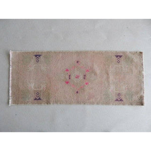 Vintage Oushak Rug 18'' x 43''