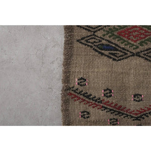 Vintage Turkish Kilim Runner 1'8'' x 12'3''