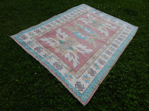 Vintage Oushak Rug 5'7'' x 7'1''