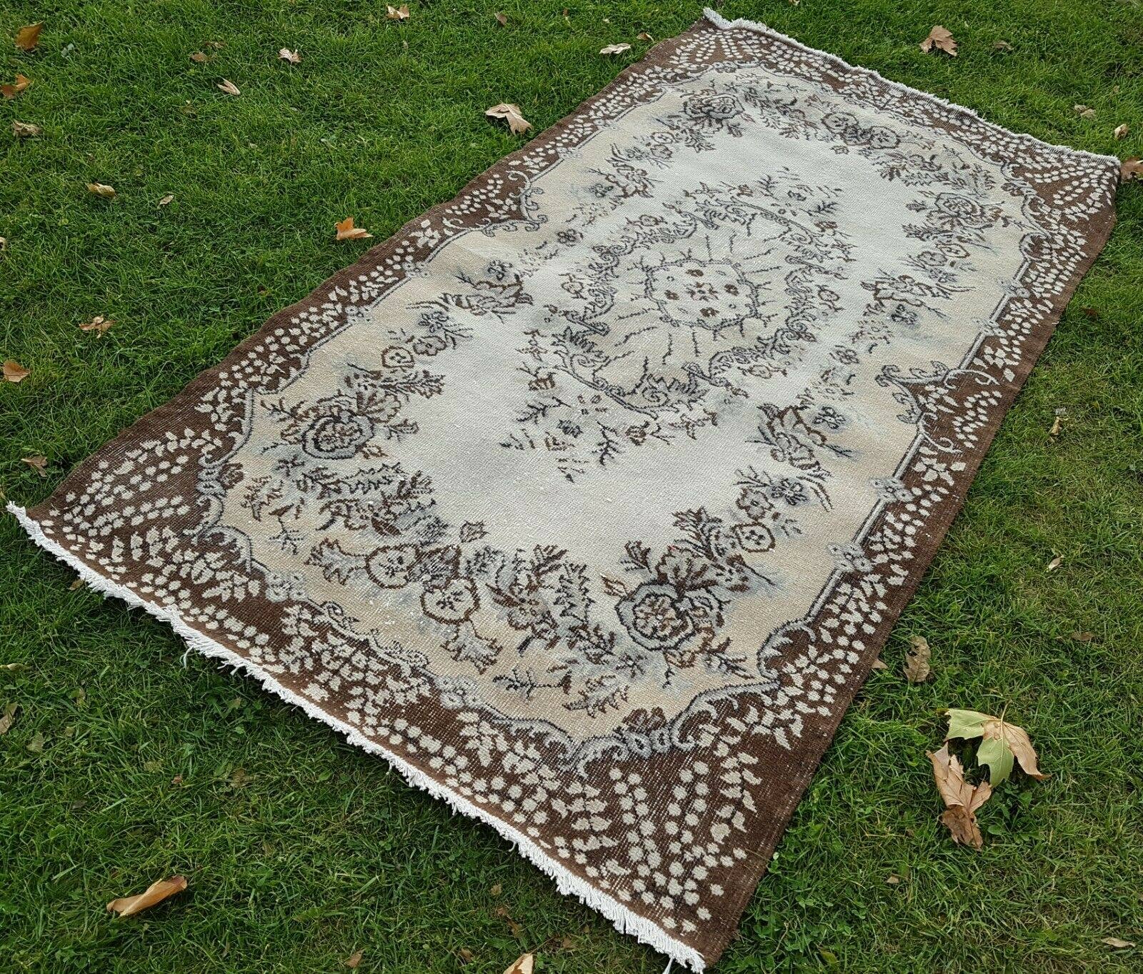 Vintage Turkish Anatolian Rug 3'10'' x 7'3''