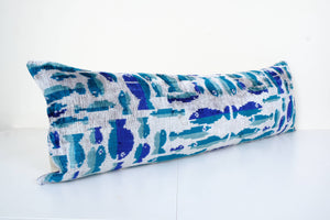 Silk Ikat Velvet Pillow Cover | 16'' x 48''