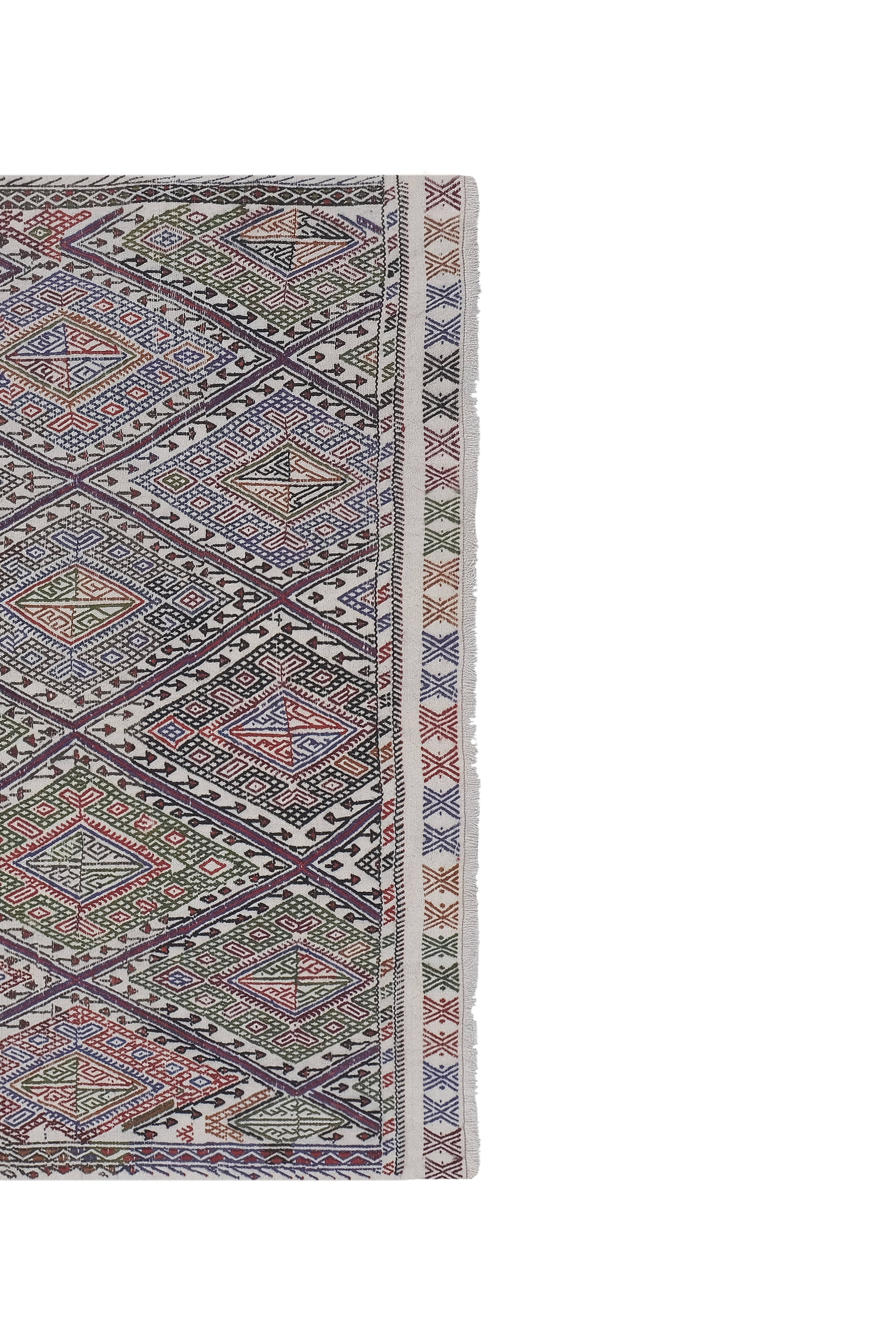 Vintage Turkish Cicim Rug 4'11'' x 6'5''