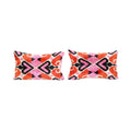 Silk Ikat Velvet Pillow Cover Set of 2 | 15'' x 23''
