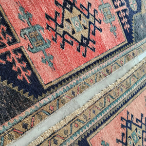 Vintage Turkish Yastik Rugs Set of 2 | 19'' x 32''