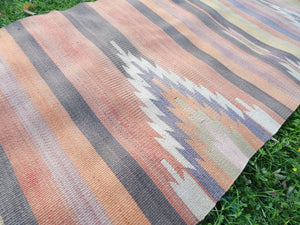 Vintage Turkish Kilim Runner 2'7'' x 7'8''