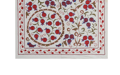Silk Suzani Wall Hanging & Bedspread | 3'6'' x 6'1''