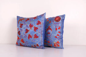Silk Suzani Pillow Cover Set of 2 | 19'' x 19''