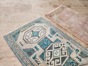 Vintage Turkish Yastik Rugs Set of 2 | 22'' x 36''