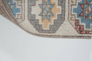 Vintage Turkish Anatolian Runner Rug 1'7'' x 8'4''