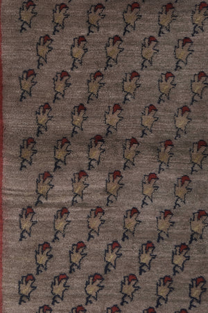 Vintage Turkish Tulu Rug 3'7'' x 6'11''