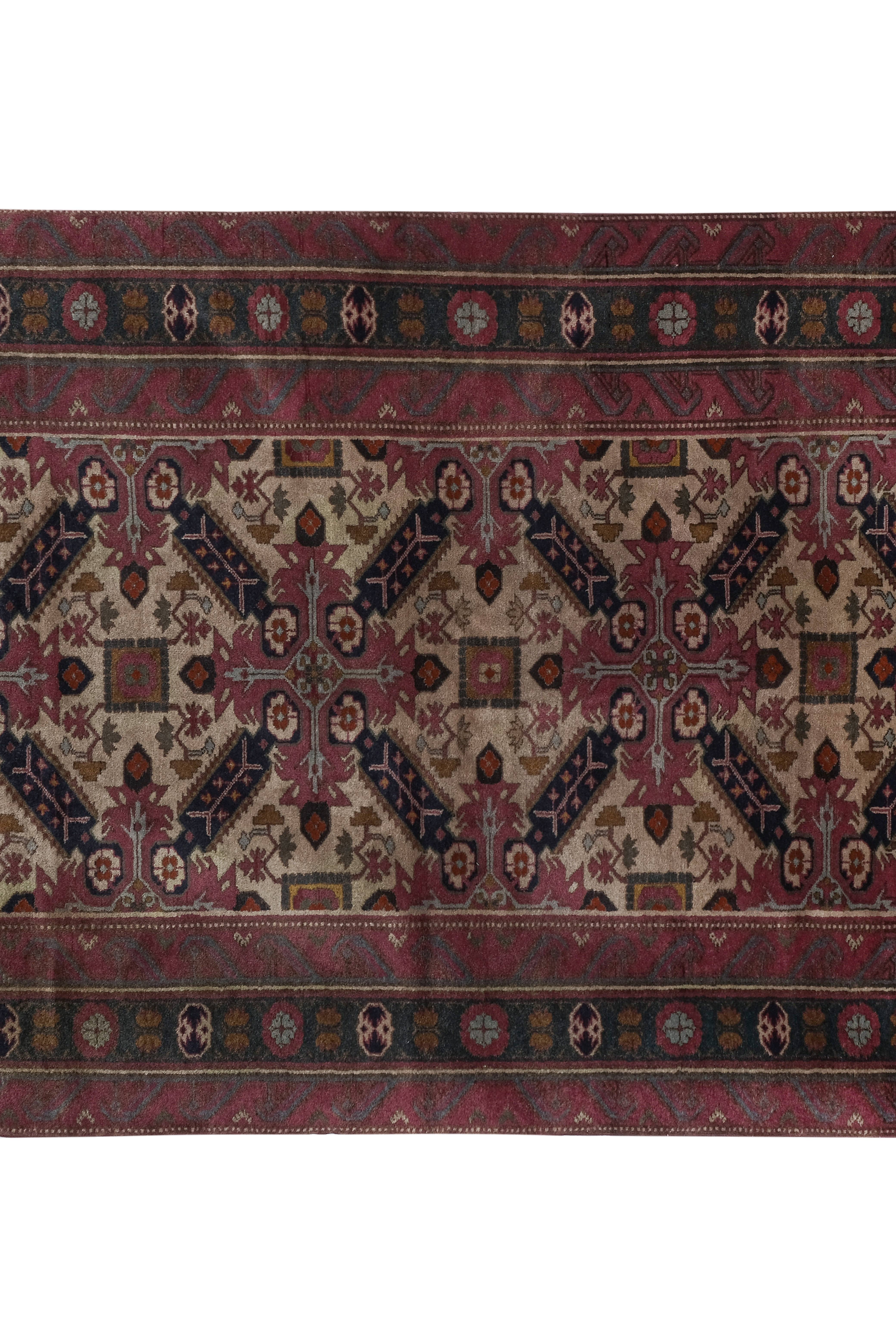 Vintage Caucasian Rug 4'2'' x 6'3''