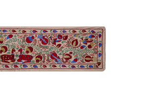 Hand-Embroidered Suzani Table Runner 1'9'' x 6'2''