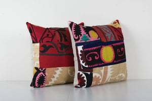 Suzani Pillow Cover Set of 2 | 17'' x 19''