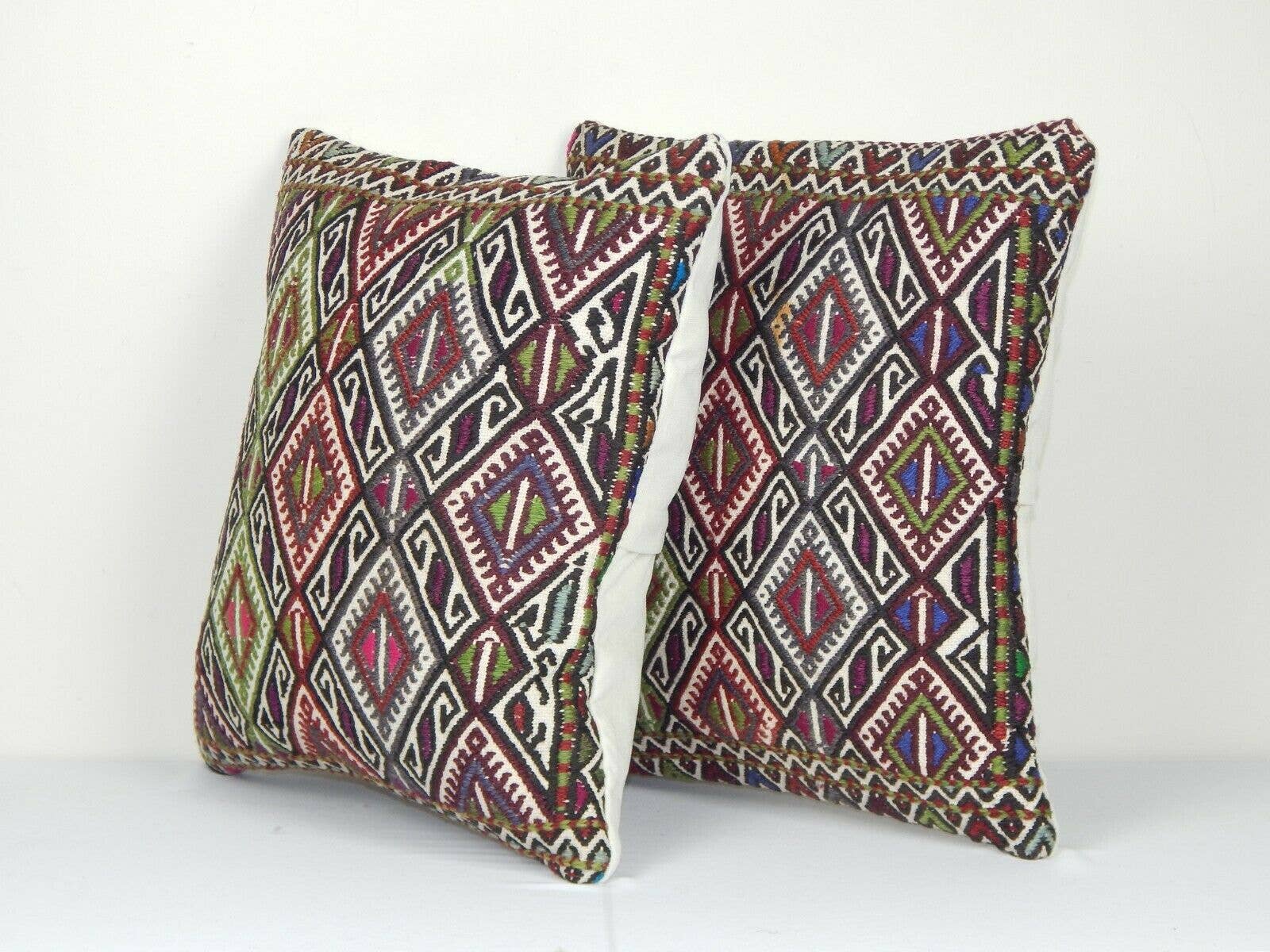 Kilim Pillow Cover Set of 2 | 16'' x 16''