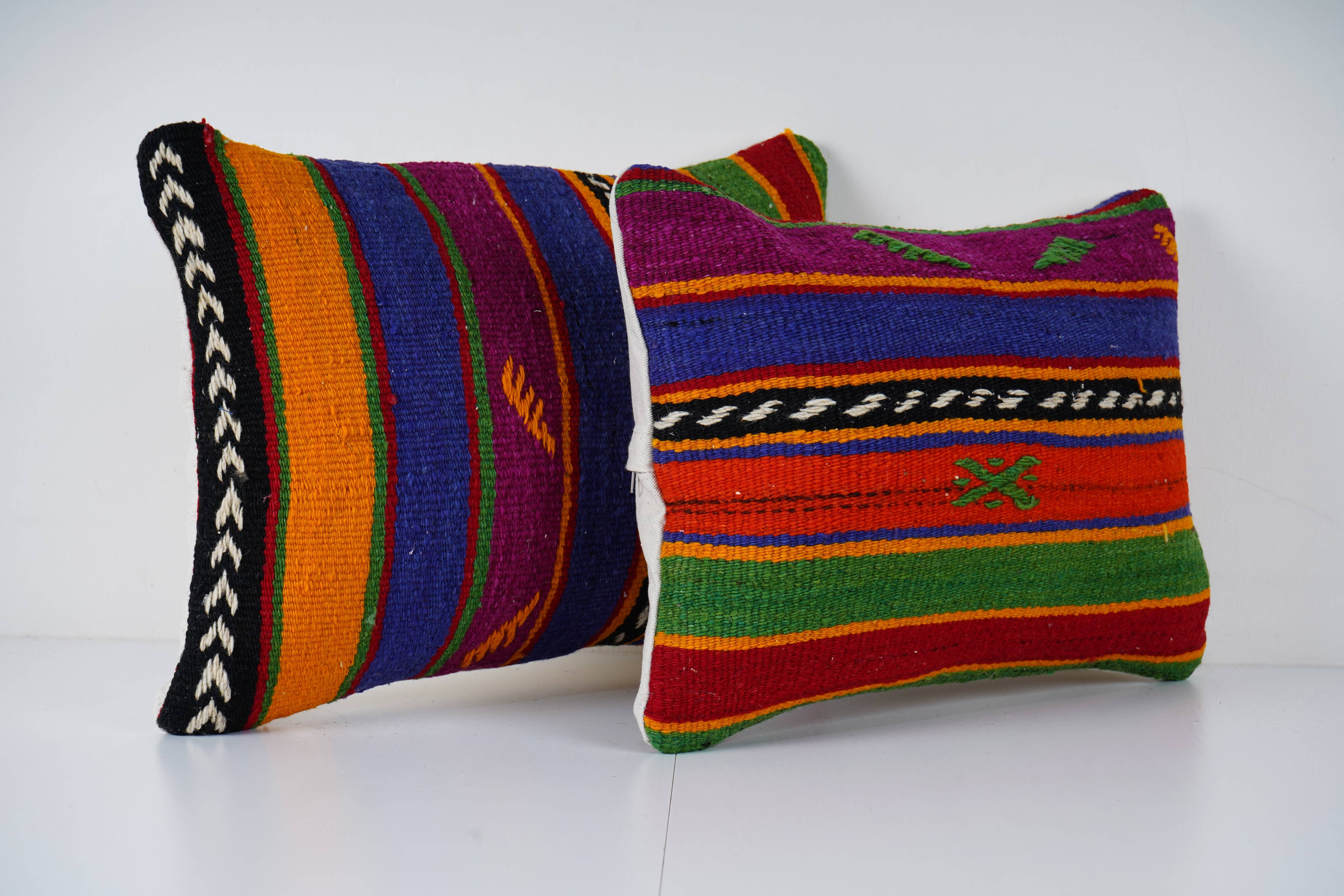Kilim Pillow Cover Set of 2 | 13'' x 20''