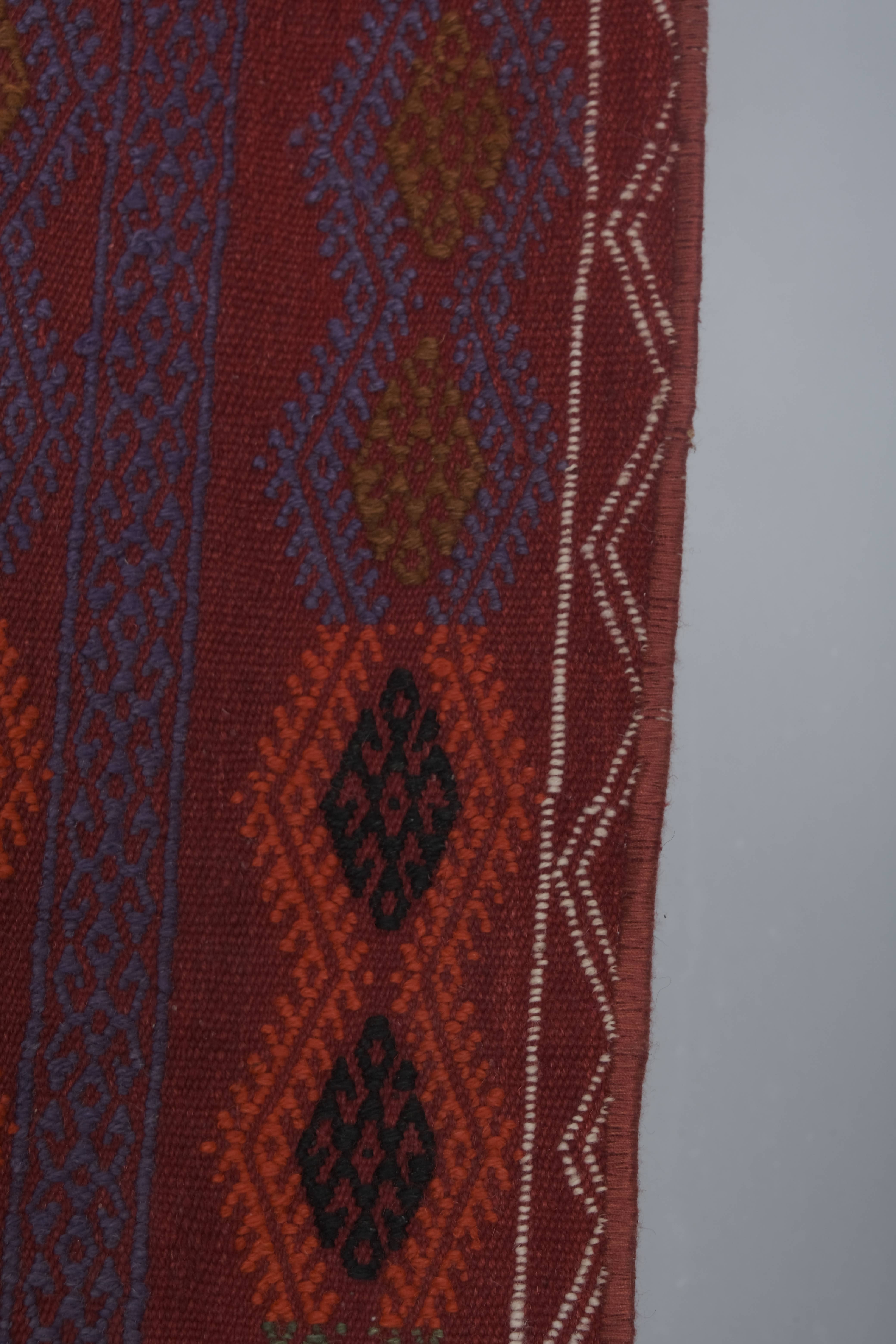 Vintage Kilim Runner 4' x 14'3''